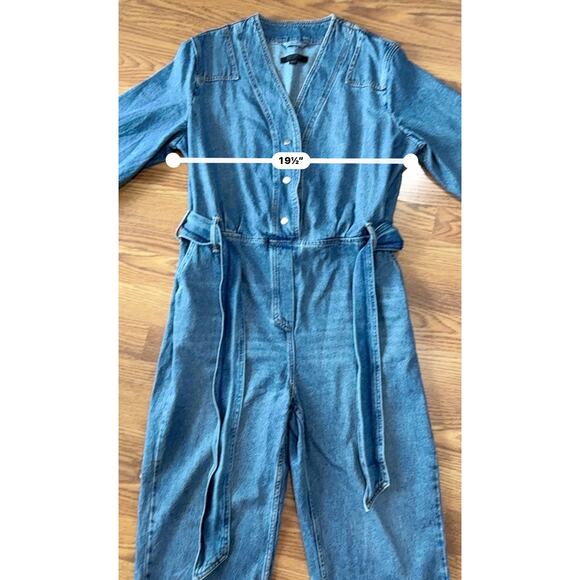 ALLSAINTS  Utility Denim Jumpsuit size 8 / M - Picture 4 of 11